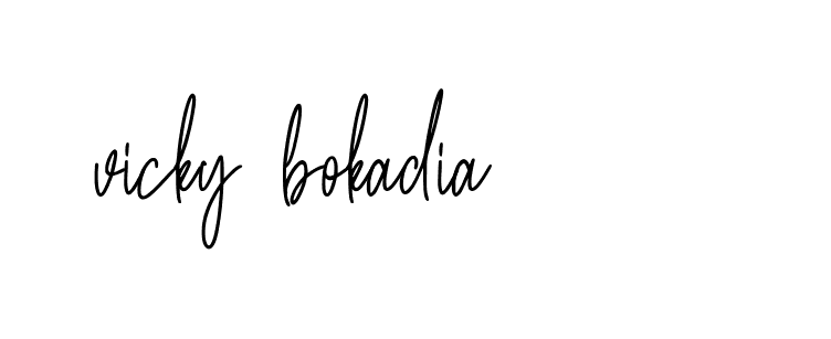 Signature of vicky-bokadia