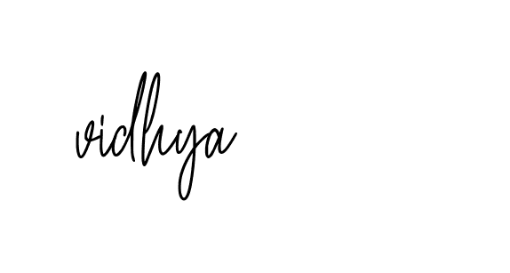 Signature of vidhya