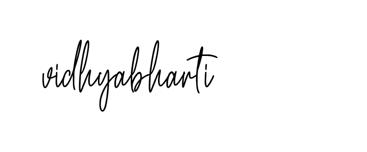 Signature of vidhyabharti