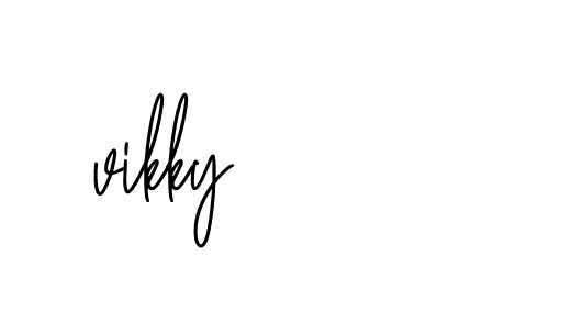 Signature of vikky