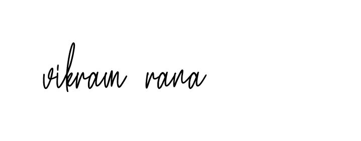 Signature of vikram-rana