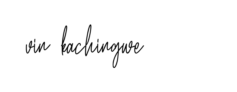 Signature of vin-kachingwe