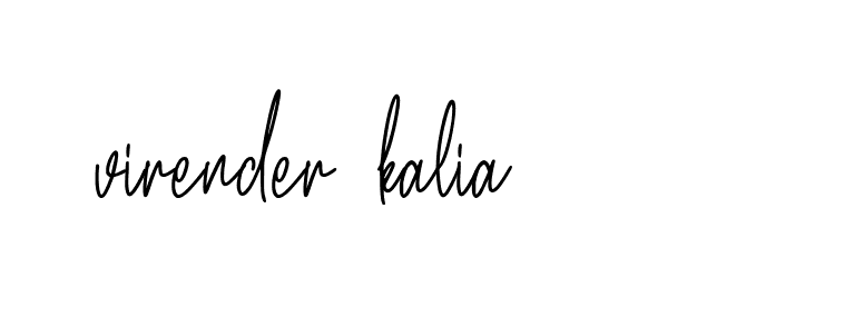 Signature of virender-kalia