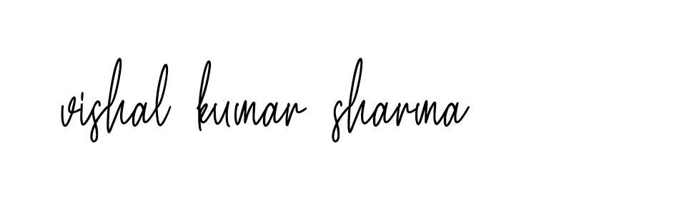 Signature of vishal-kumar-sharma