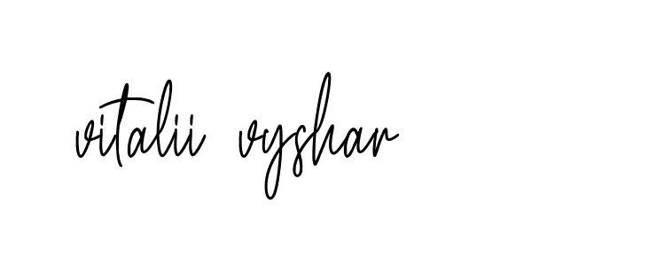 Signature of vitalii-vyshar