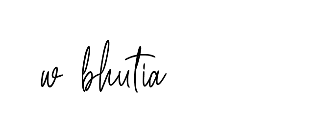 Signature of w-bhutia