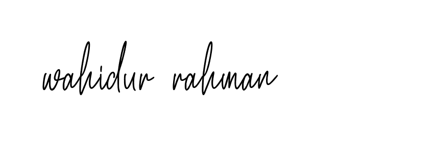 Signature of wahidur-rahman