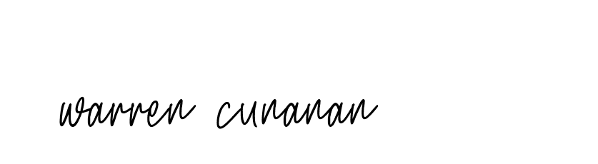 Signature of warren-cunanan