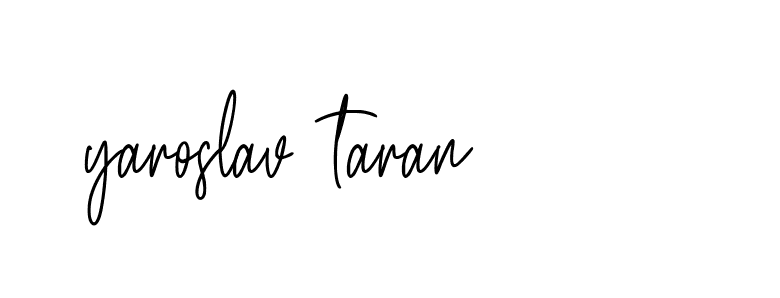 Signature of yaroslav-taran