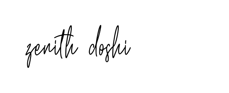 Signature of zenith-doshi