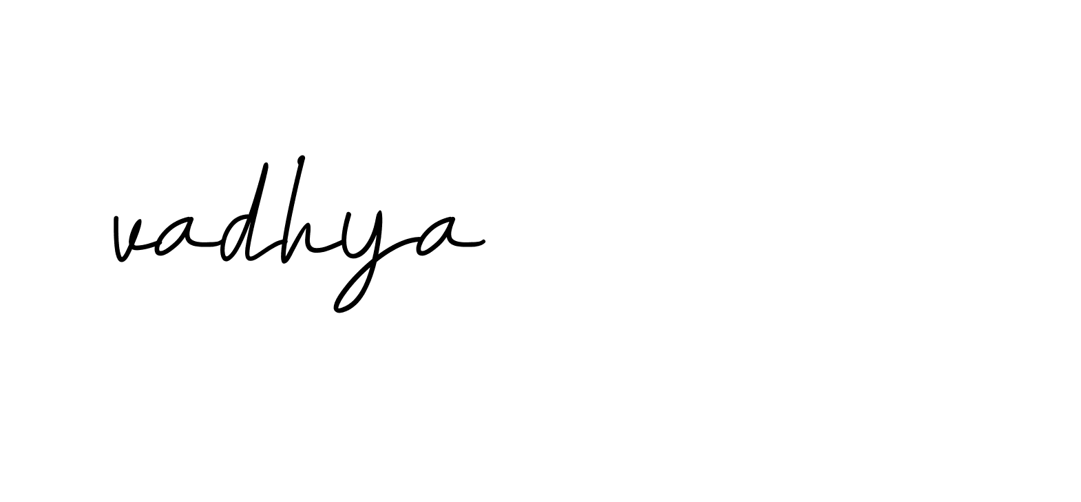 Signature of -vadhya-