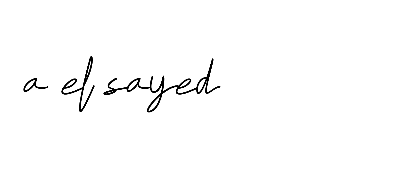 Signature of a-el-sayed