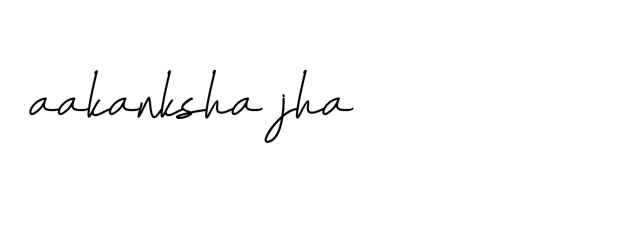 Signature of aakanksha-jha-