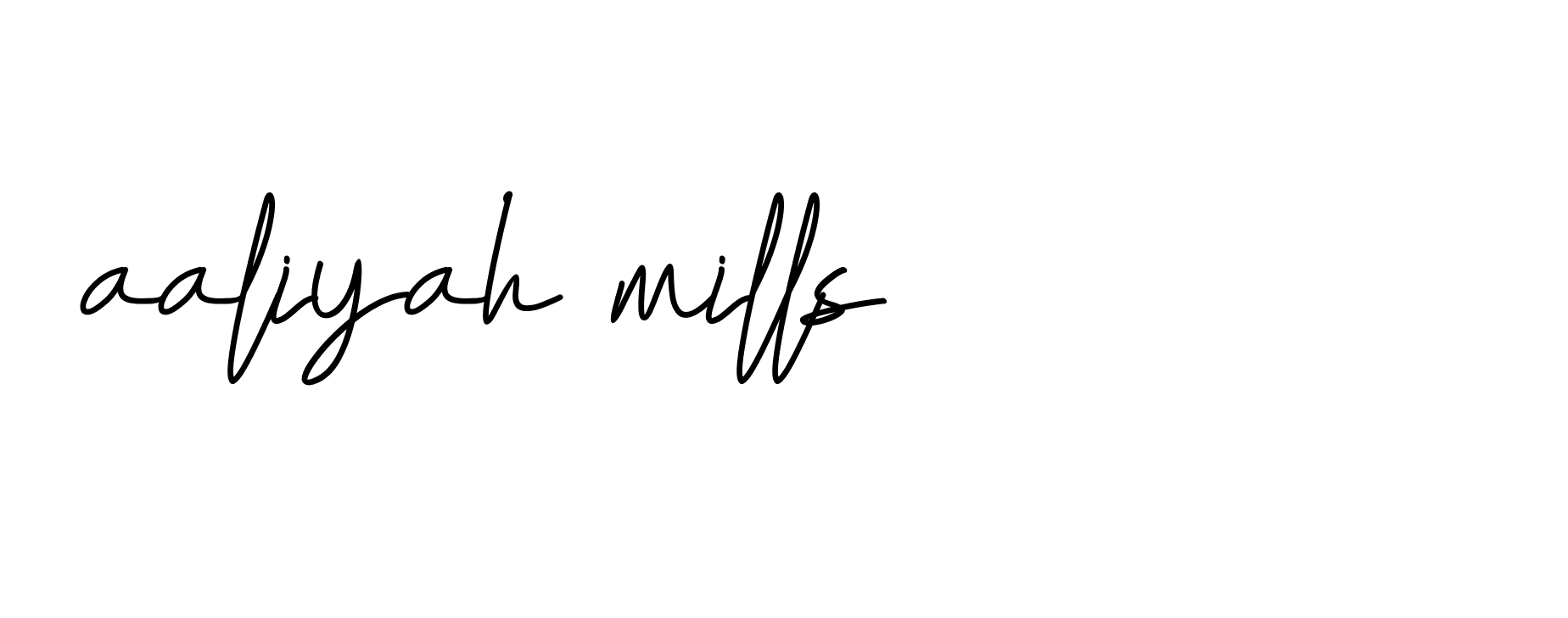 Signature of aaliyah-mills