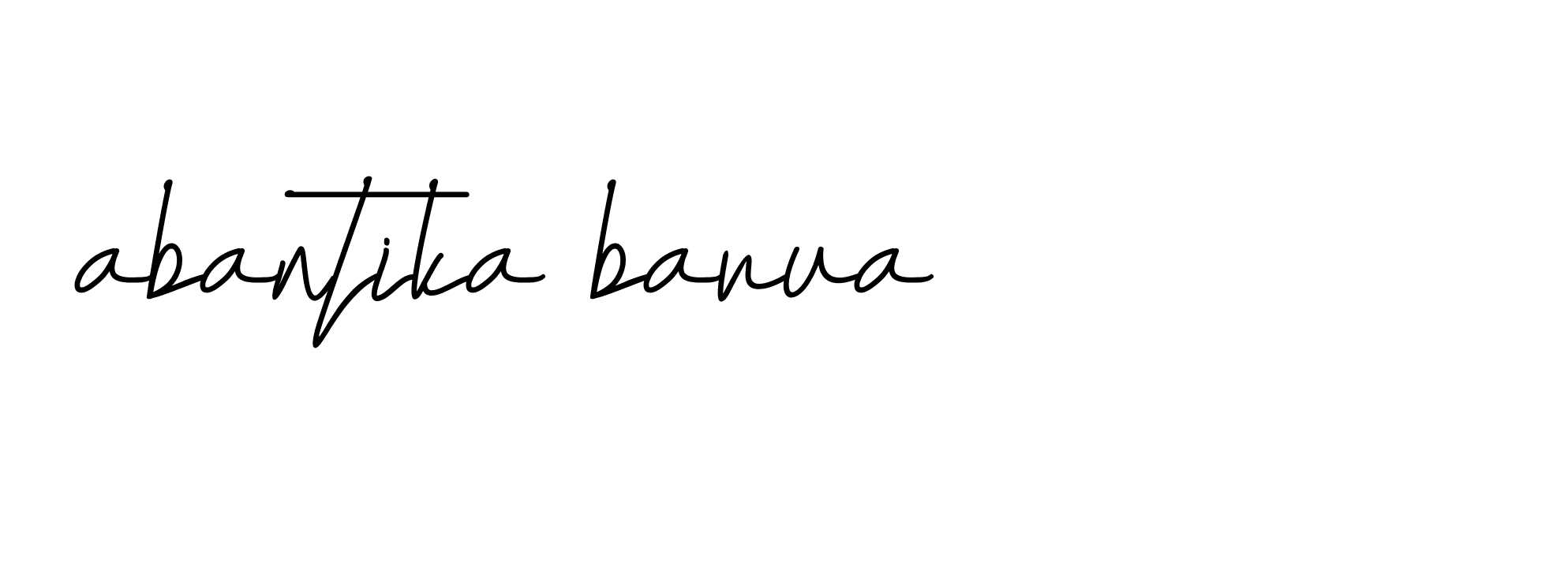 Signature of abantika-barua