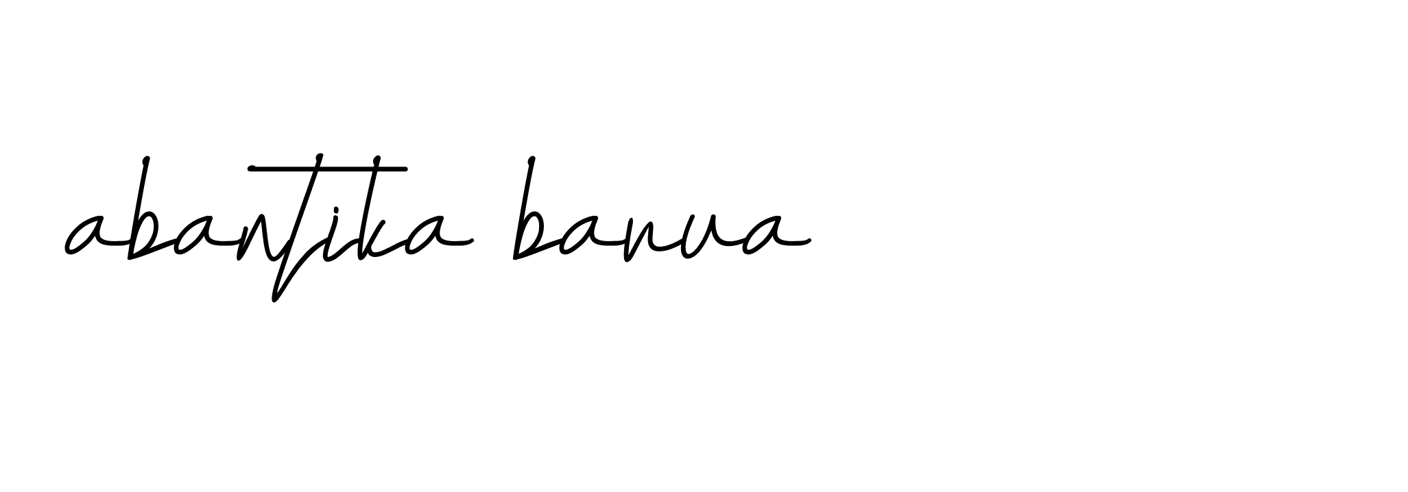 Signature of abantika-barua-