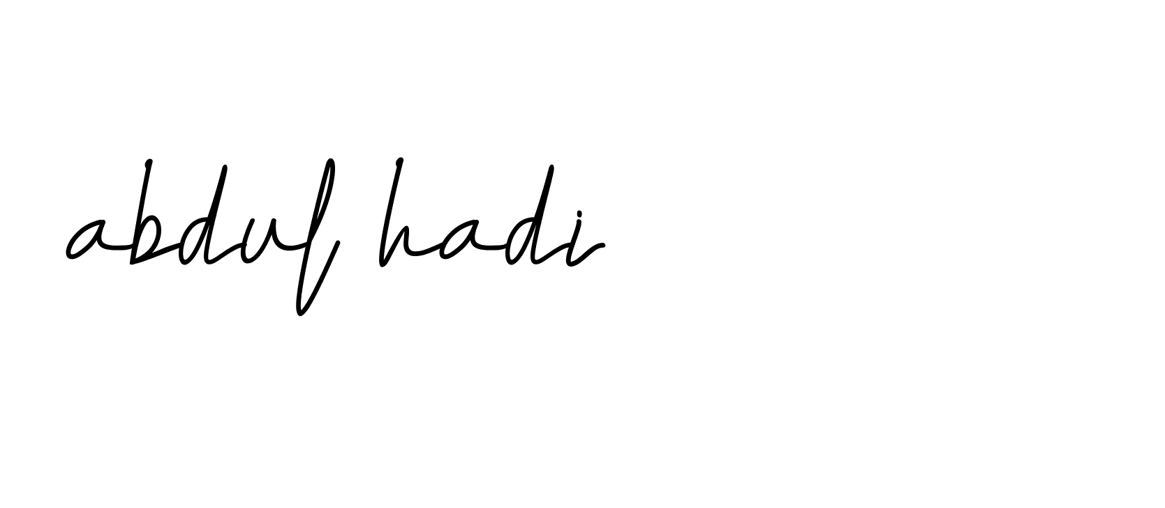 Signature of abdul-hadi