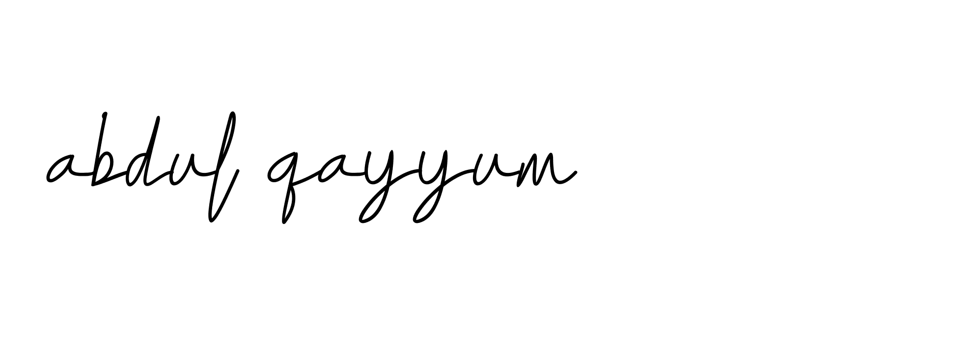 Signature of abdul-qayyum