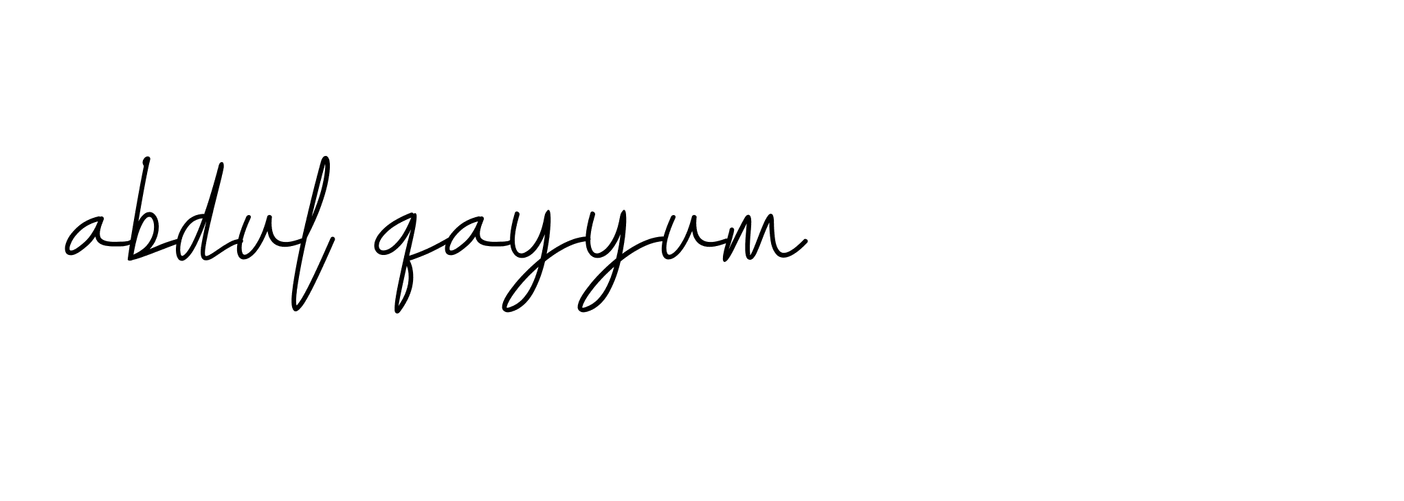 Signature of abdul-qayyum-