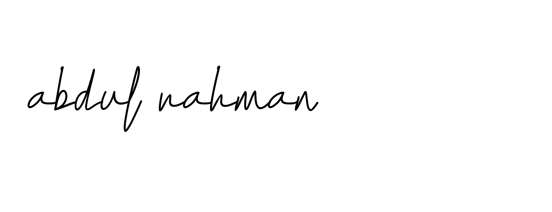 Signature of abdul-rahman