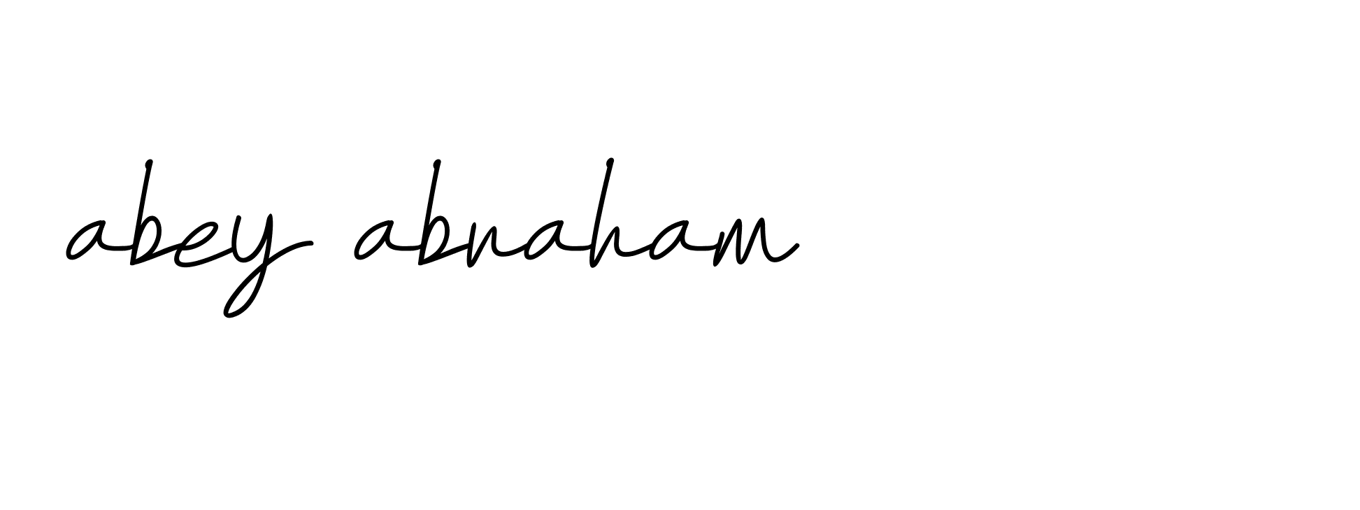 Signature of abey-abraham