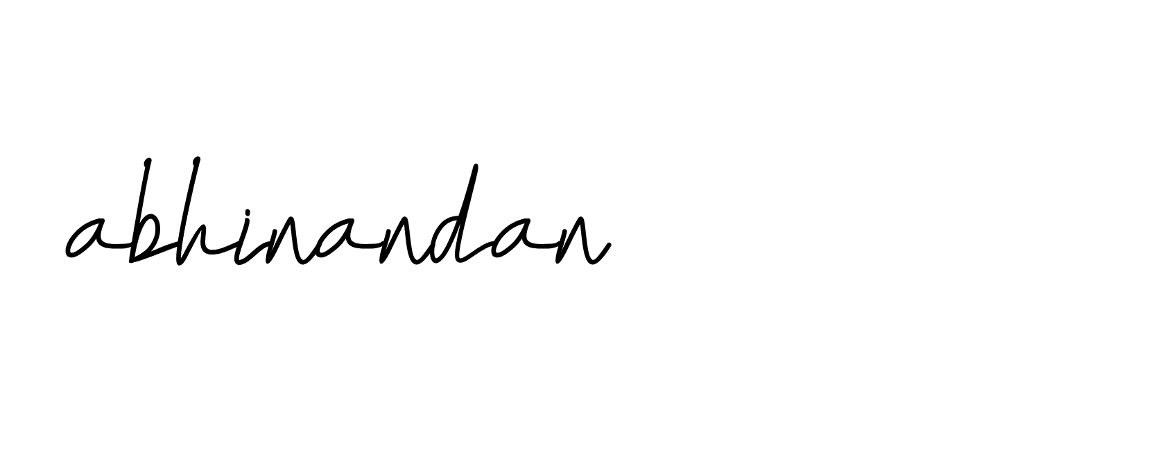 Signature of abhinandan