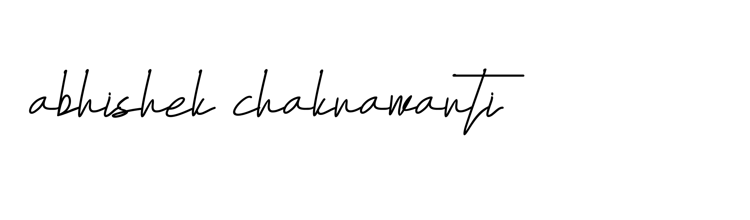 Signature of abhishek-chakrawarti