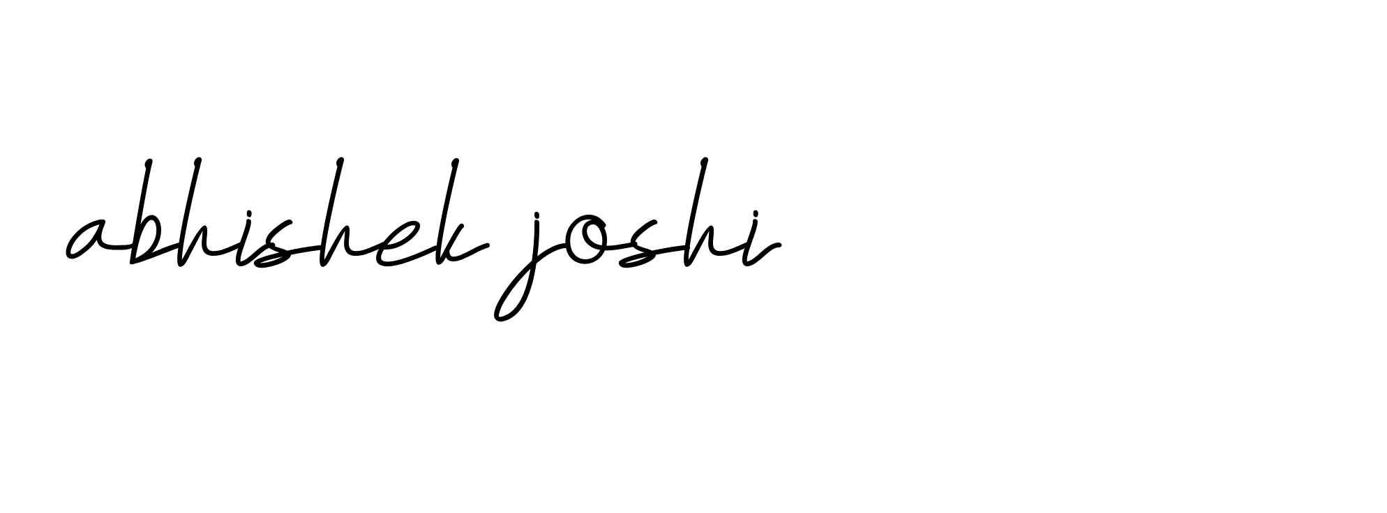 Signature of abhishek-joshi-