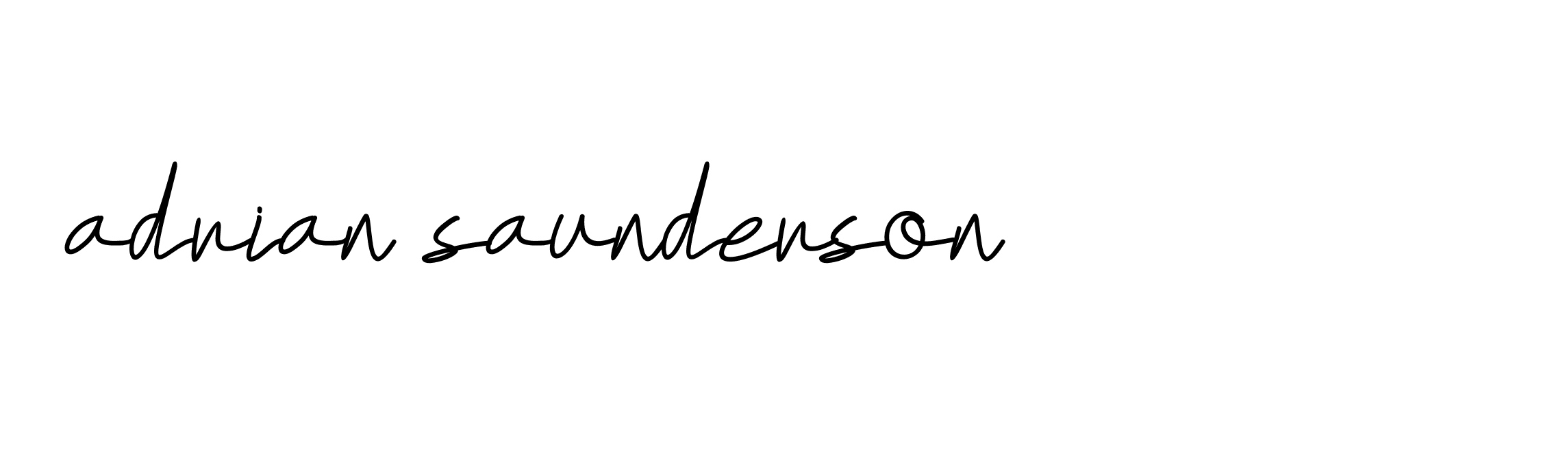 Signature of adrian-saunderson