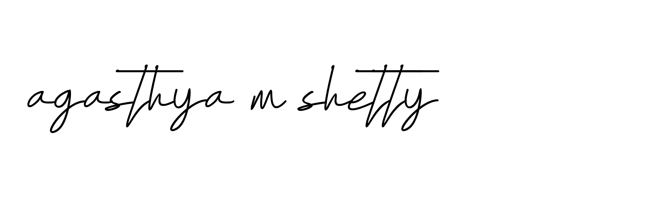 Signature of agasthya-m-shetty