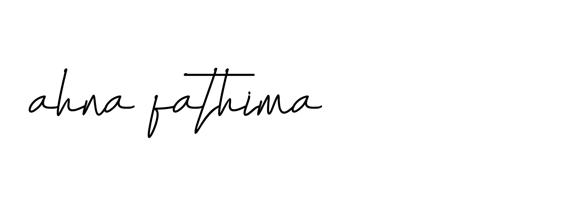 Signature of ahna-fathima