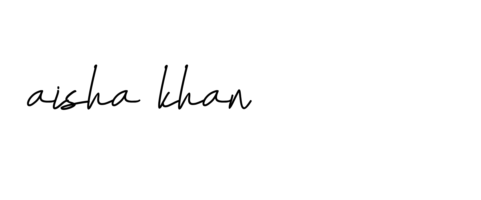 Signature of aisha-khan