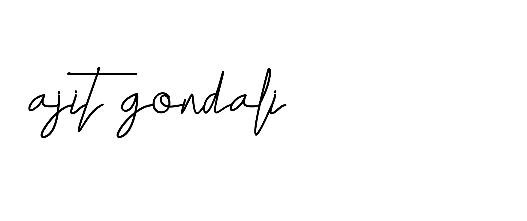 Signature of ajit-gondali