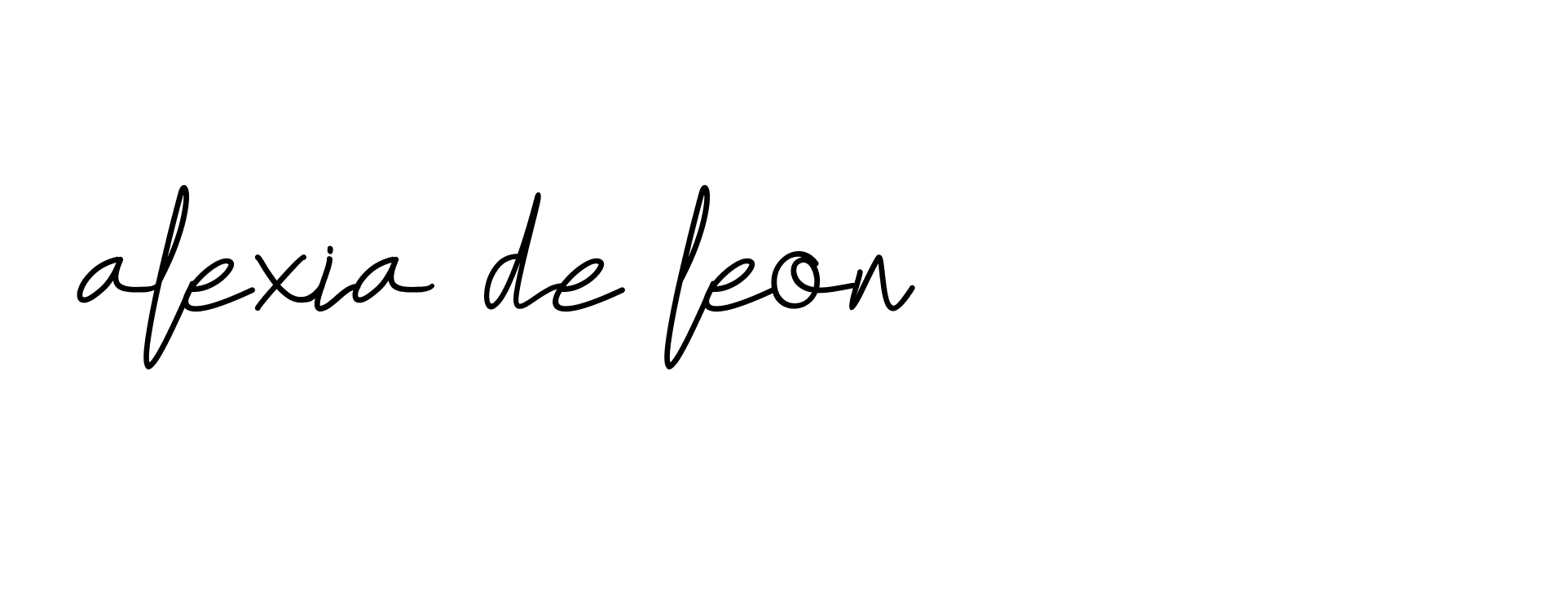 Signature of alexia-de-leon