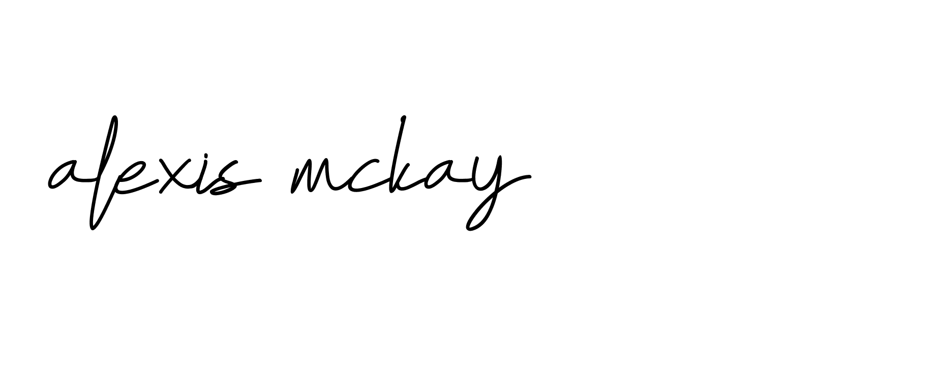 Signature of alexis-mckay