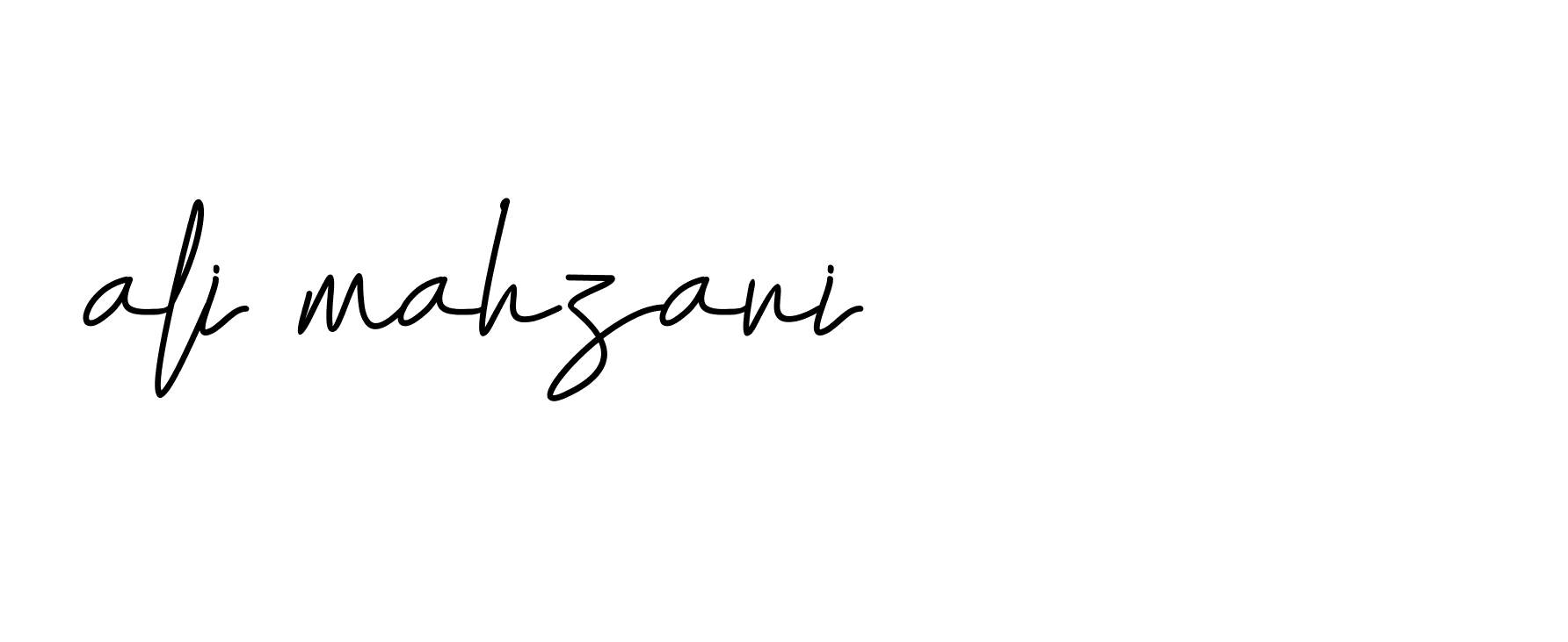 Signature of ali-mahzari