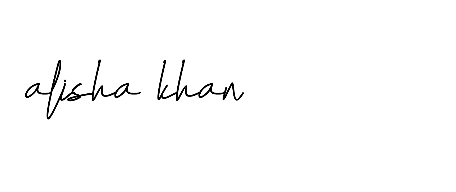 Signature of alisha-khan