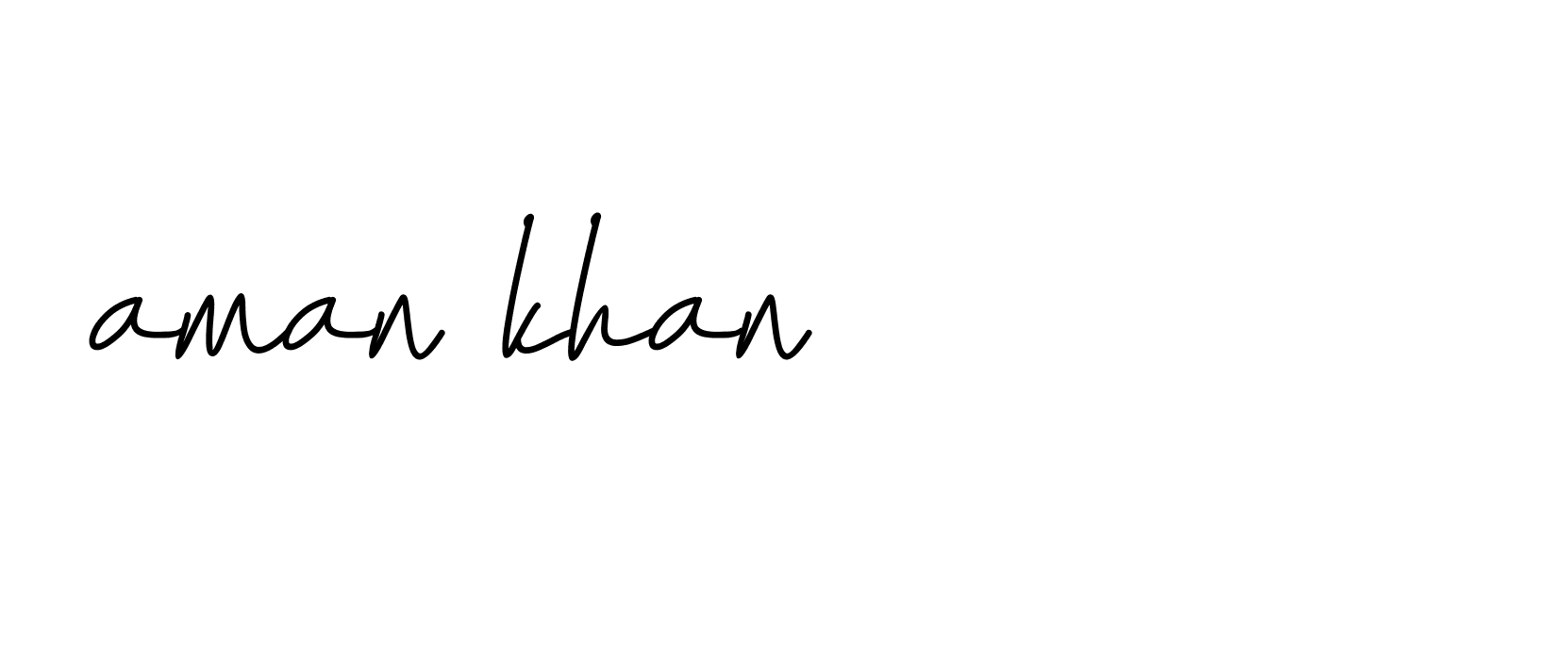 Signature of aman-khan