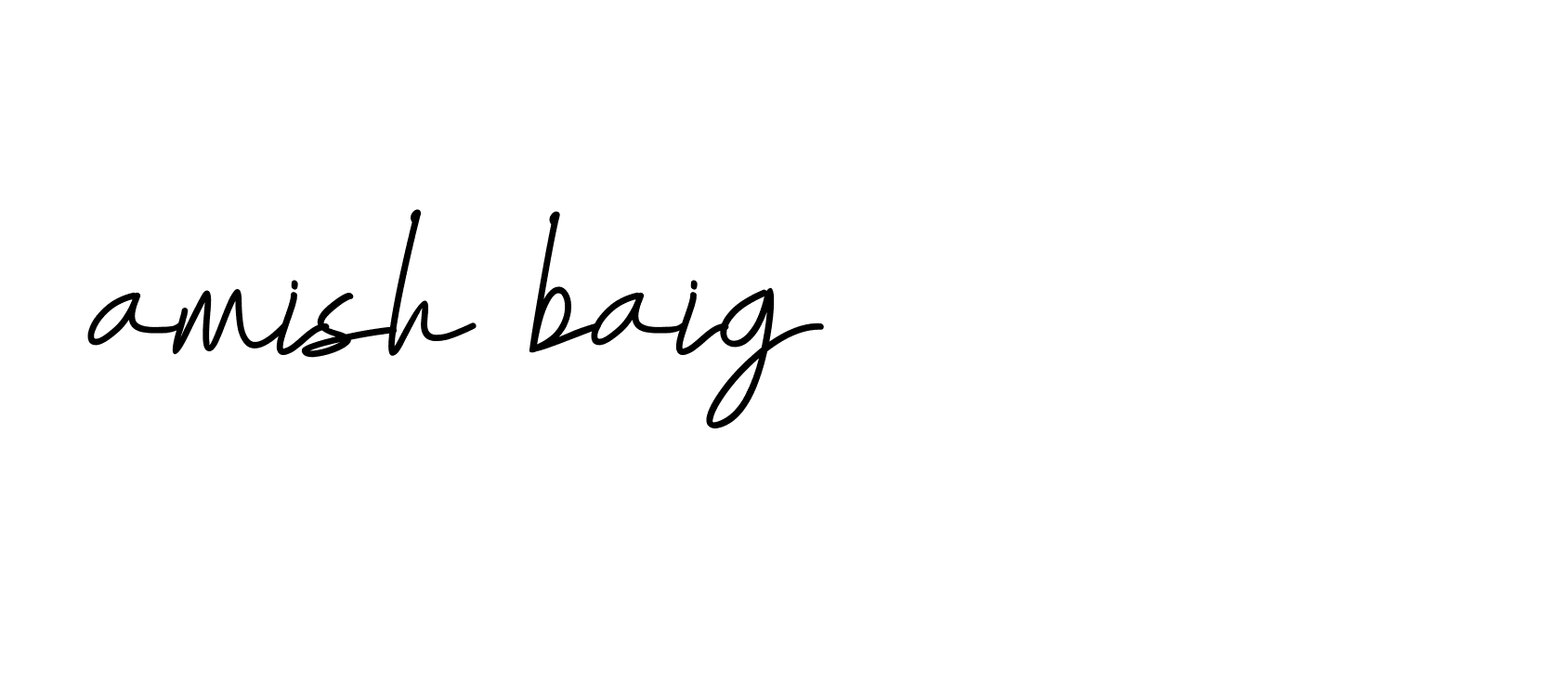 Signature of amish-baig