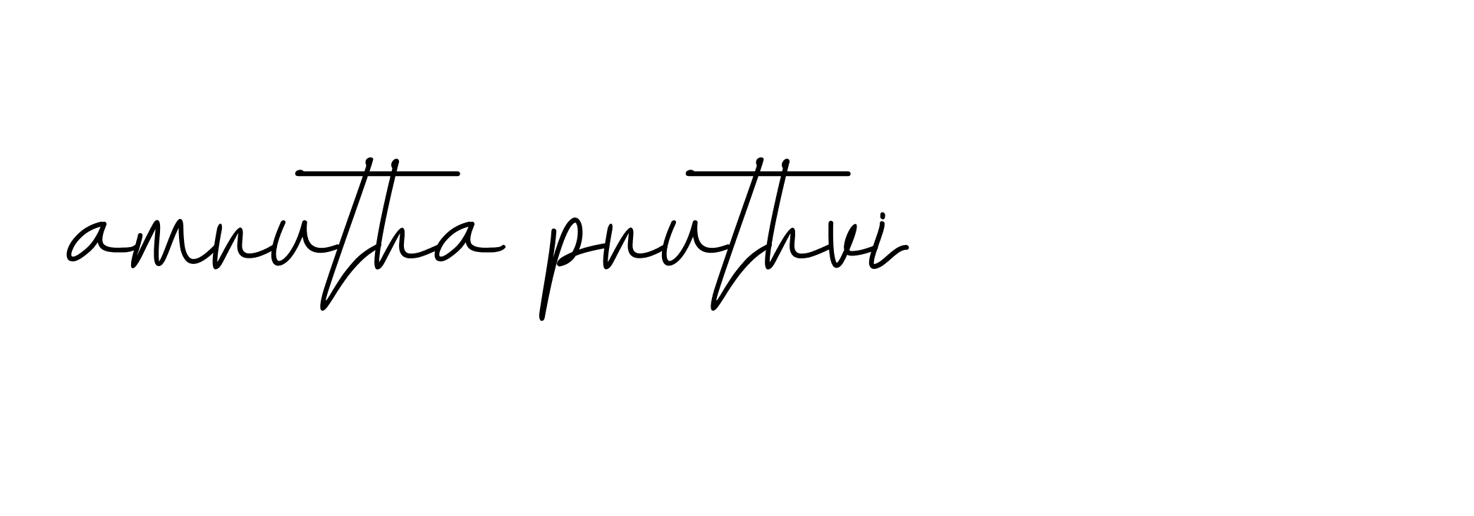 Signature of amrutha-pruthvi