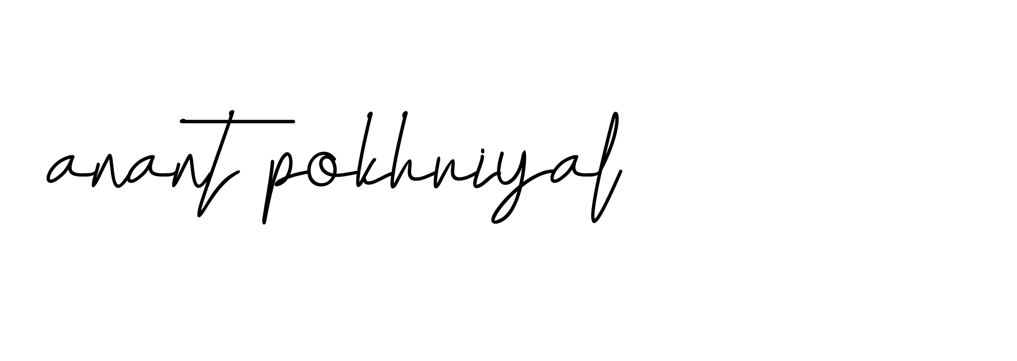 Signature of anant-pokhriyal