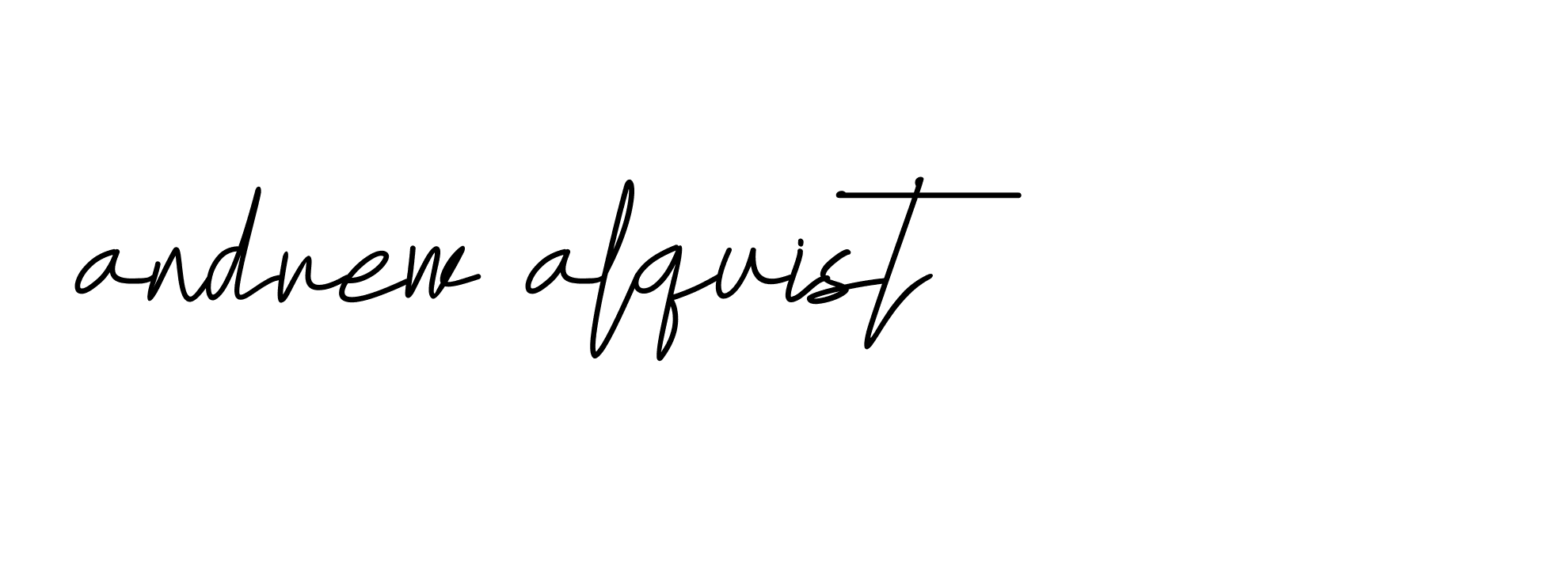 Signature of andrew-alquist