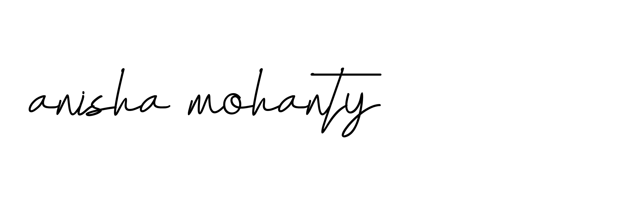 Signature of anisha-mohanty