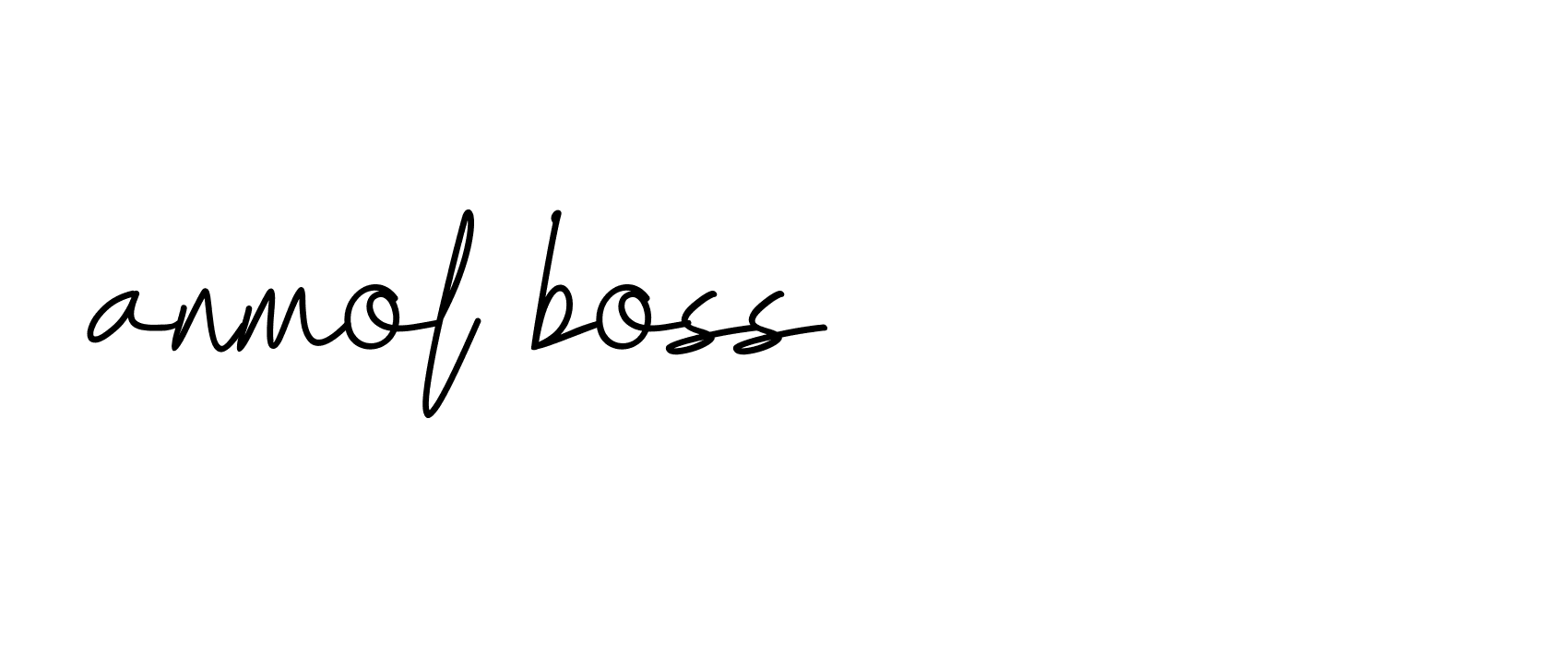 Signature of anmol-boss