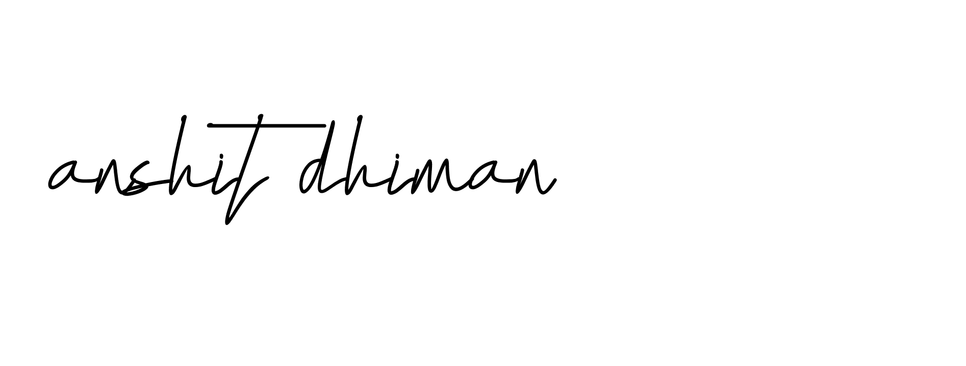 Signature of anshit-dhiman