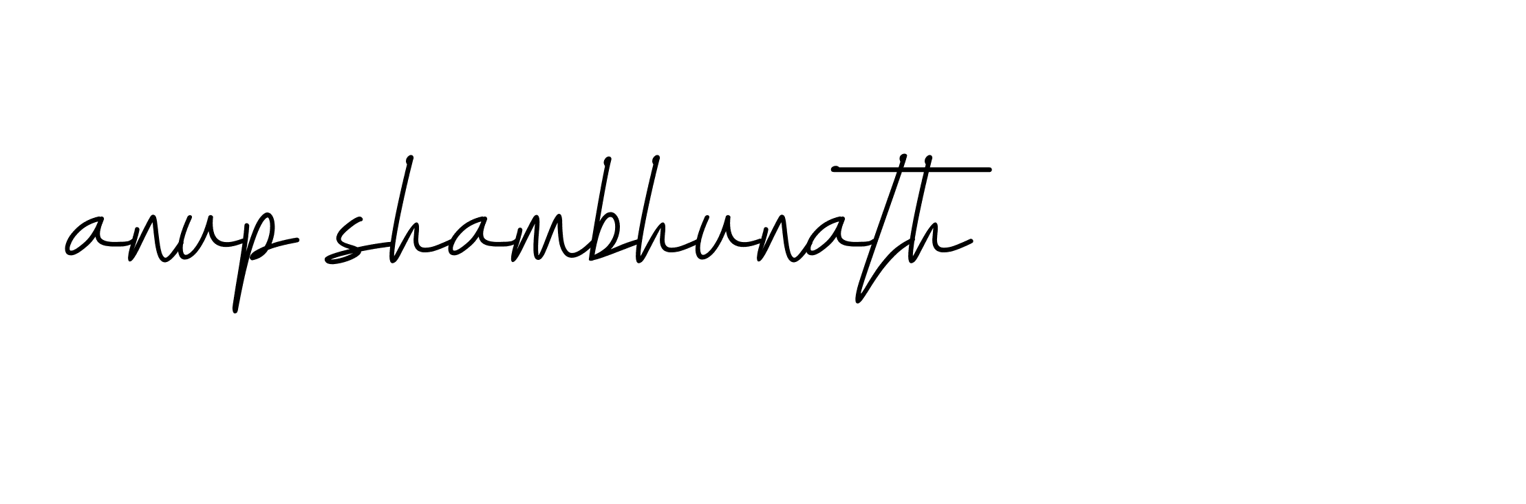 Signature of anup-shambhunath