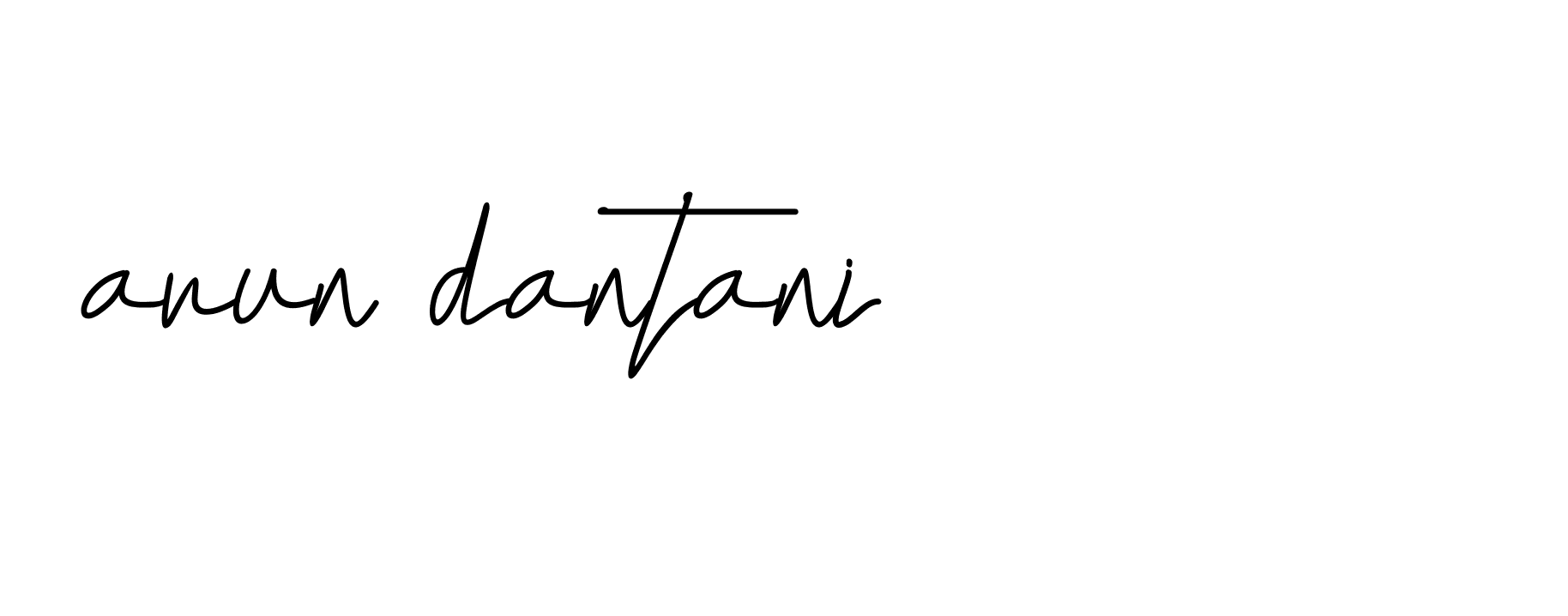 Signature of arun-dantani