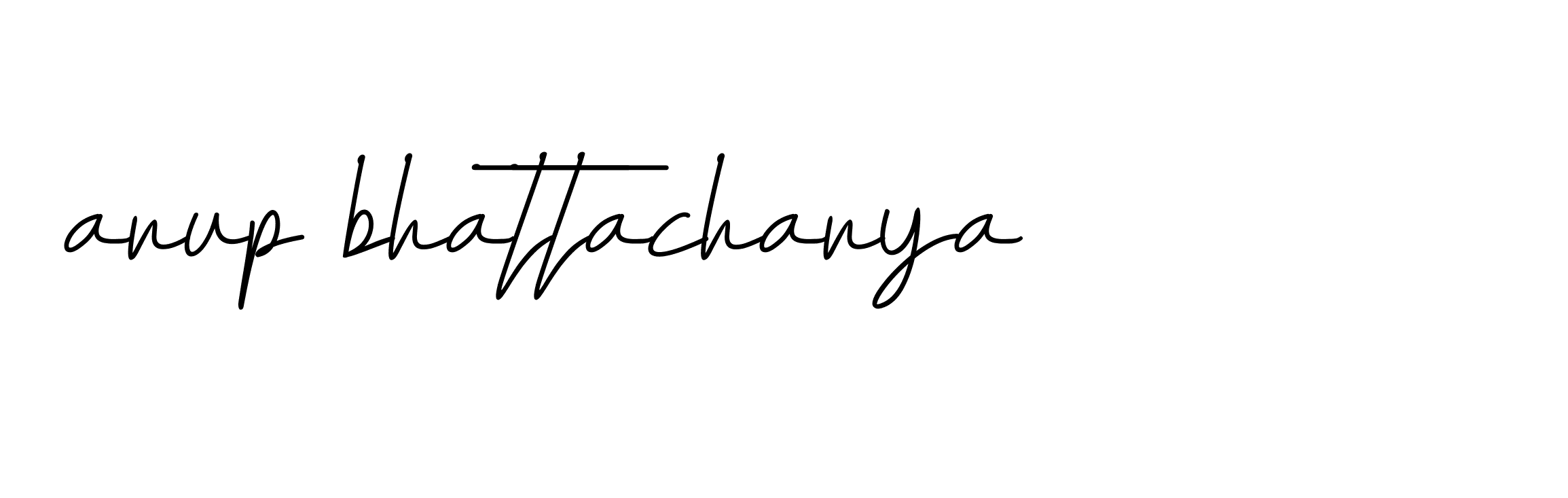 Signature of arup-bhattacharya