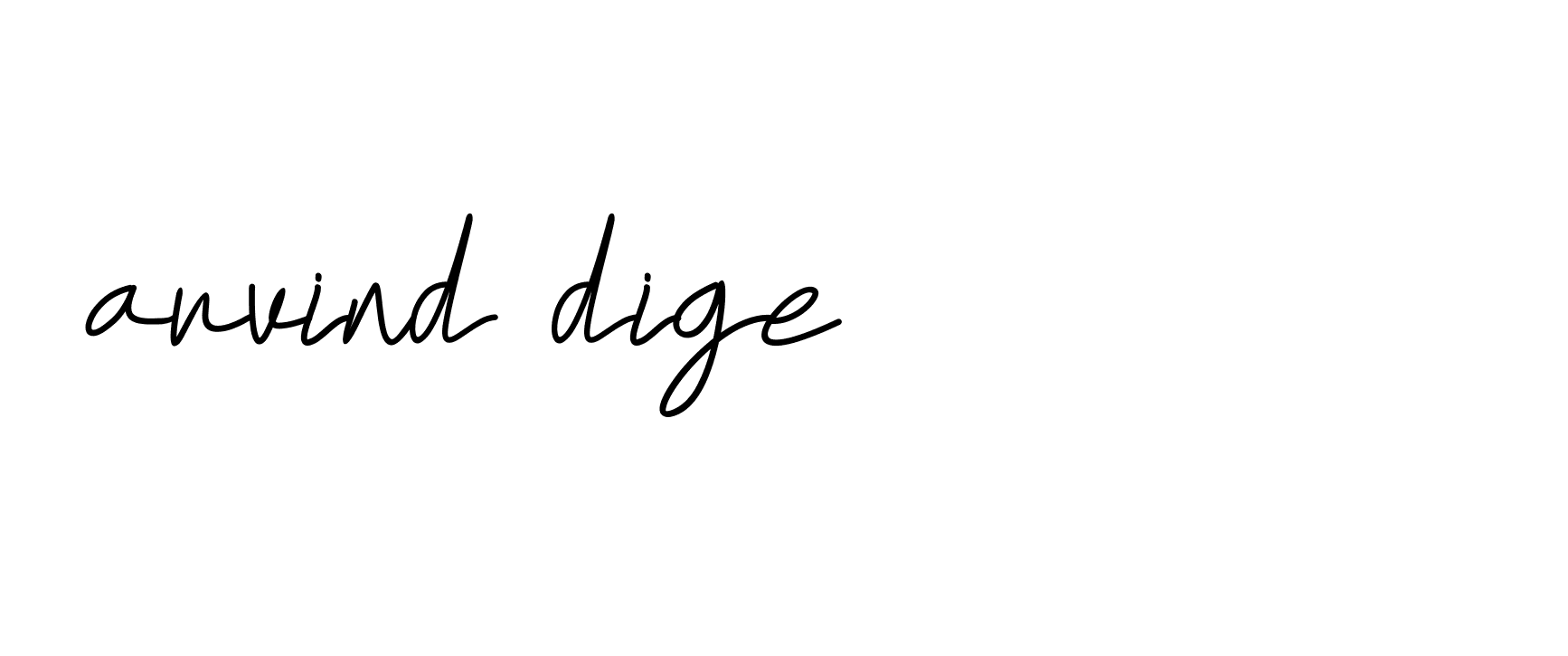 Signature of arvind-dige