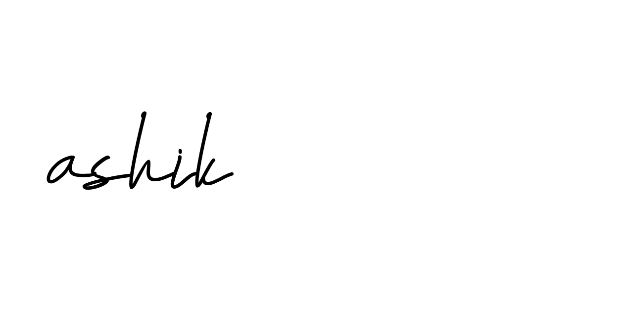 Signature of ashik